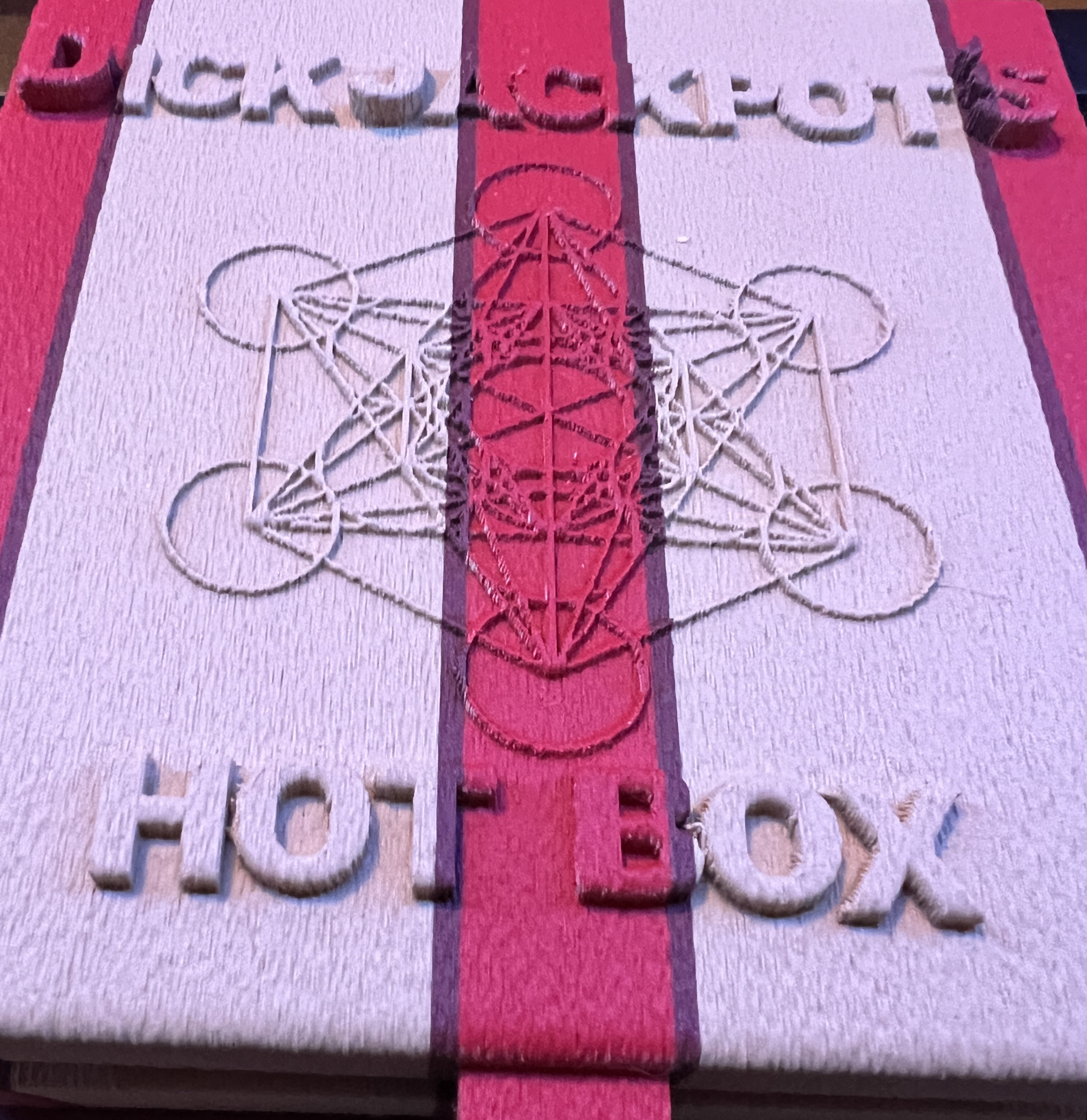 Hot Box - Purple Open with Metatron Cube Lid